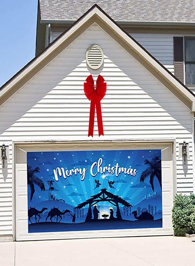 Meseey 36x18 Inches Extra-Large Christmas Tree Topper BowVelvet Ribbon Gift Bows for Christmas Home Decor, Outdoor Indoor Car Decoration (red Velvet, 18 * 36 inch) - Image 5